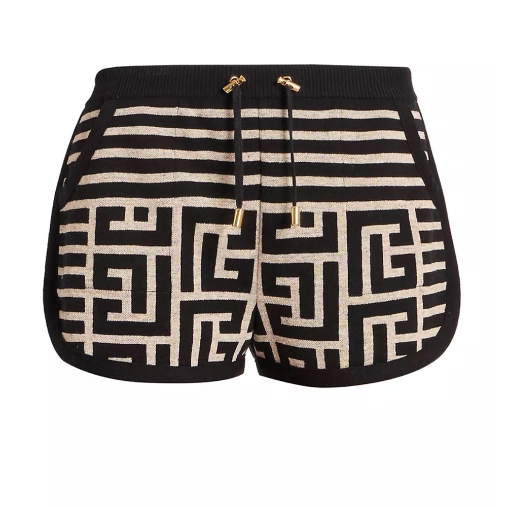 Balmain Monogram Short. Lightly worn.